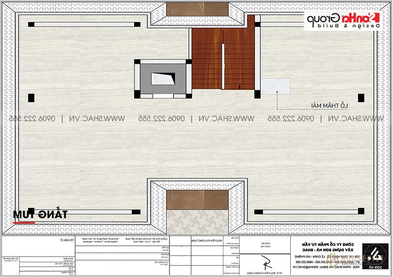 Bản vẽ mặt bằng tầng 4
