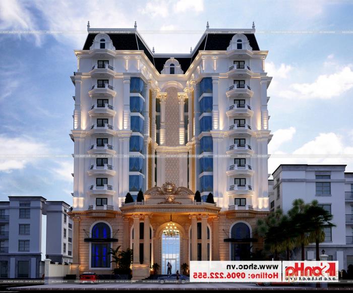 Thiết kế khách sạn tân cổ điển tiêu chuẩn 4 sao tại Phú Quốc (Kiên Giang) 