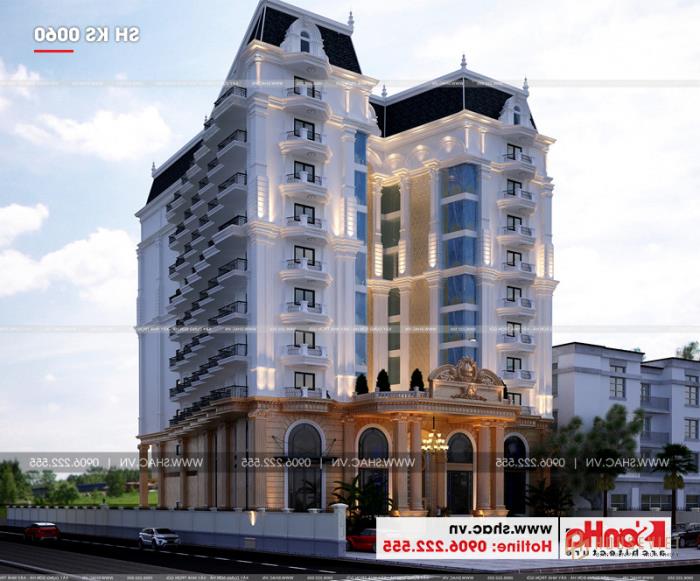 Từ mọi góc nhìn, mẫu thiết kế khách sạn 4 sao tân cổ điển đều ấn tượng 