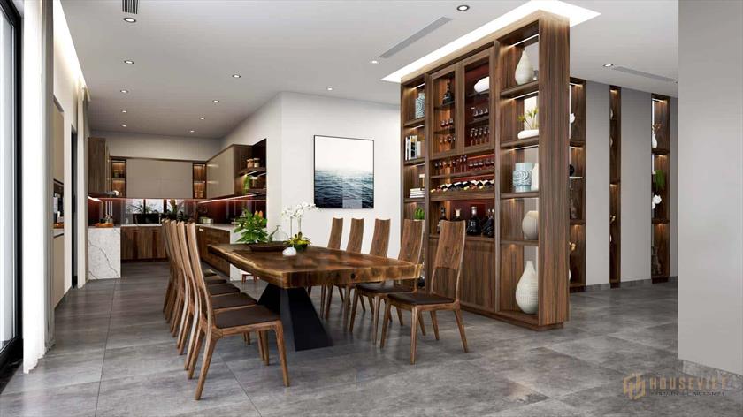 Biệt thự 1 tầng 6 phòng ngủ