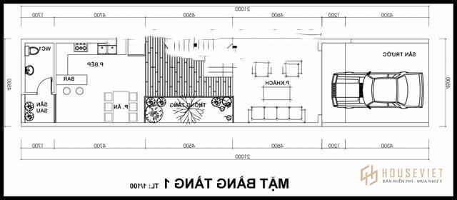 Thiết Kế Nhà Ống 4,5x20m Trọn Gói Nội Ngoại Thất