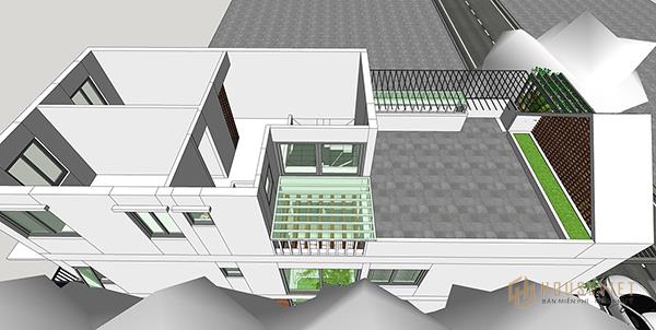 Bản vẽ thiết kế nhà 2 tầng 5x15