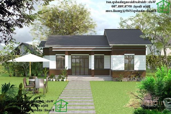 Tham khảo thêm mẫu nhà cấp 4 nhỏ mái thái NDNC455.