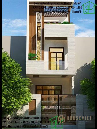 Nhà phố kết hợp giữa cổ điển và hiện đại.