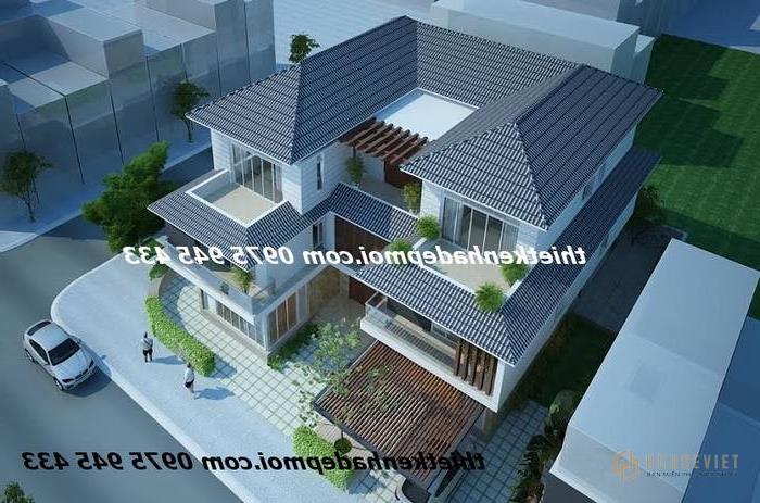 mau biet thu 3 tang mai thai dep 400m2
