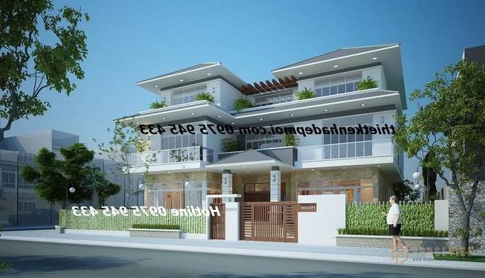 biet thu 3 tang dep nhat mai thai hien dai