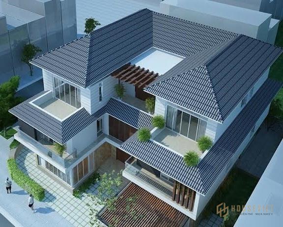 biet thu dao rong da nang 3 tang mai thai 300m2 2 mat tien dep
