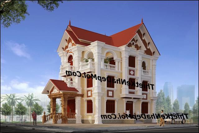 Mau nha dep 3 ty 3 tang biet thu 2018