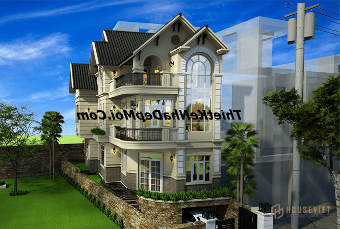 biet thu 3 tang mai thai