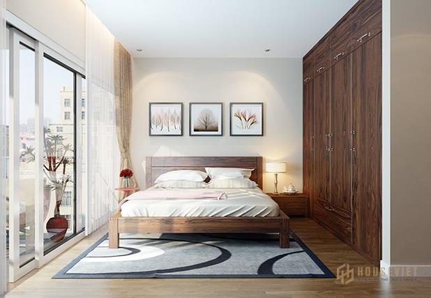 Sử dụng tủ quần áo cao kịch trần để tiết kiệm diện tích căn phòng