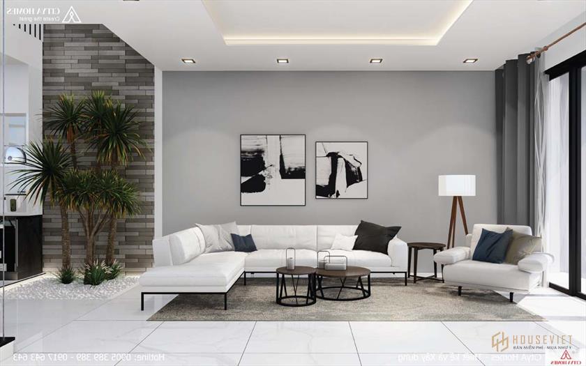 Mẫu phòng khách đơn giản và thanh lịch