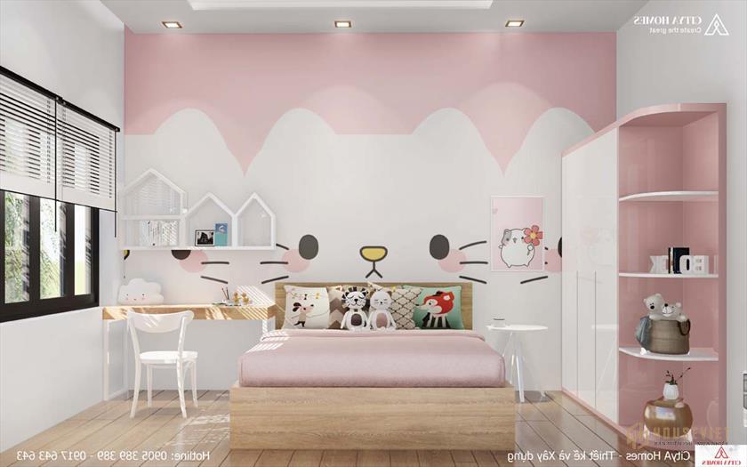 Mẫu trang trí phòng ngủ bé gái