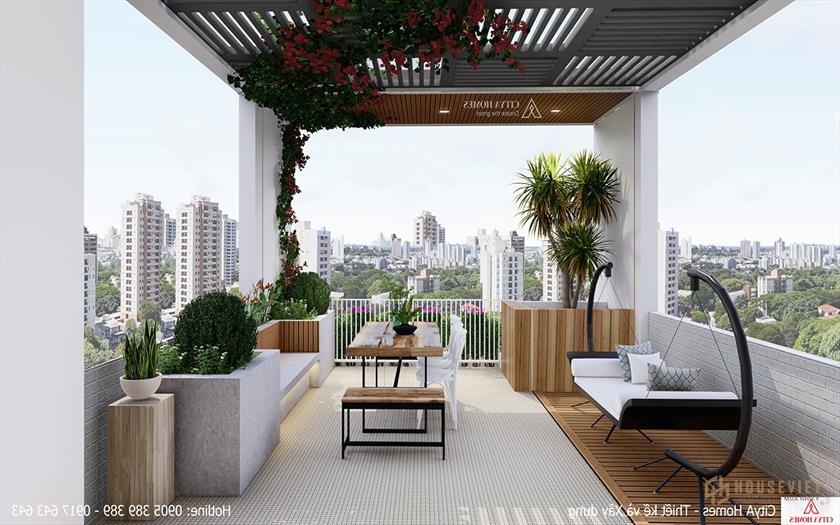 Mô hình không gian sân thượng