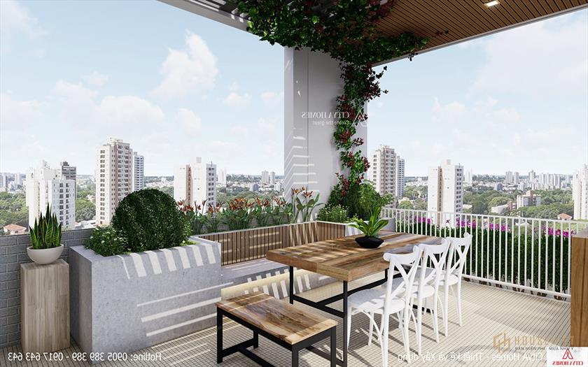 Không gian thư giãn trên sân thượng