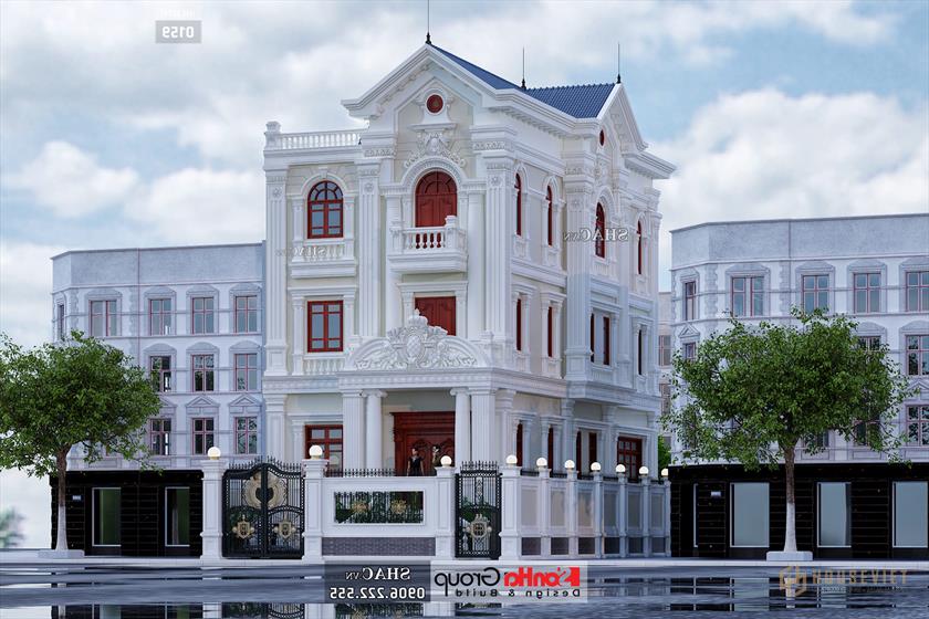 Biệt thự 3 tầng tân cổ điển 8x16m