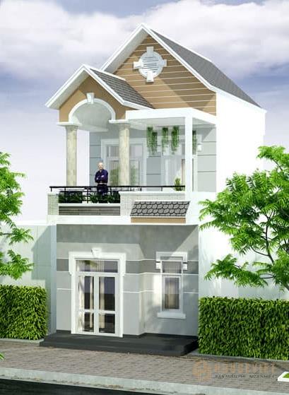 Nhà ống 2 tầng mái thái mặt tiền 5m 3 phòng ngủ