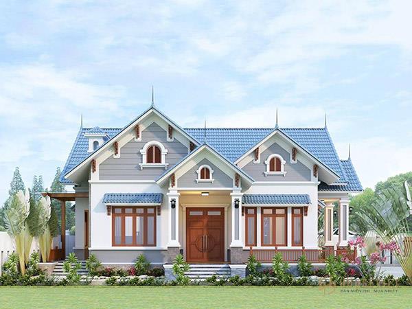 Mẫu thiết kế nhà cấp 4 mái thái 7x15 được nhiều gia chủ lựa chọn
