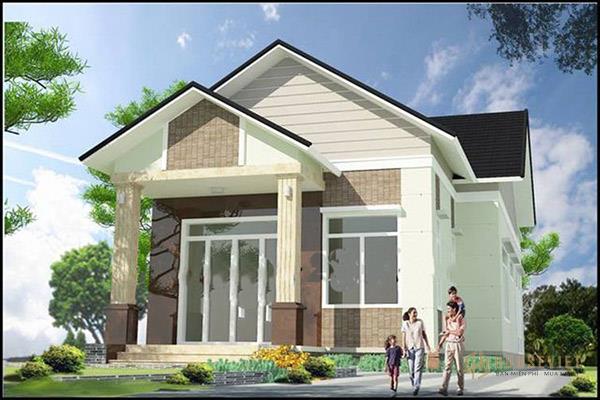 Kết cấu ngôi nhà được sử dụng những đường nét ấn tượng và thu hút