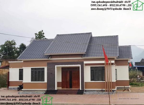 Mặt tiền mẫu nhà cấp bốn ở nông thôn NDNC473