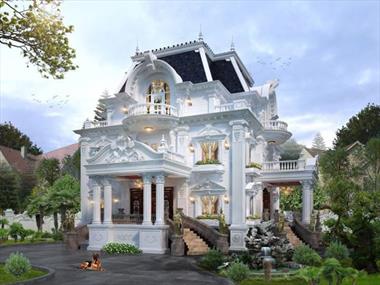 Nhà phố 3 tầng kiểu Pháp: Thiết kế dành cho những người sành sỏi