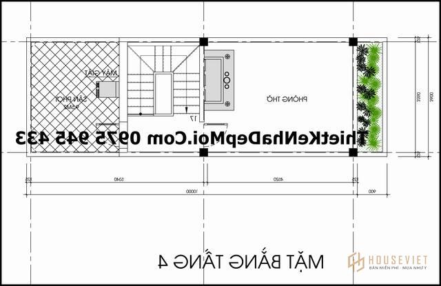Bản vẽ sân thượng