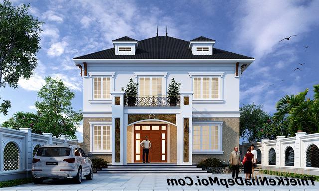 Nhà 2 tầng 120m2 phong cách Châu Âu