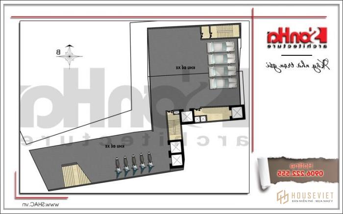 Mặt bằng công năng 1 khách sạn hiện đại tại Đà Nẵng SH KS 0038