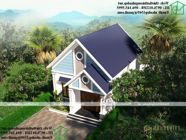 Phối cảnh tổng thể mẫu nhà cấp 4 7x10m ở Nghệ An NDNC474