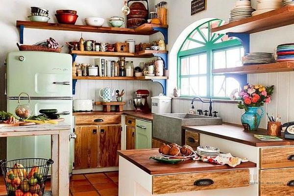 trang trí bếp cấp 4 ấm cúng