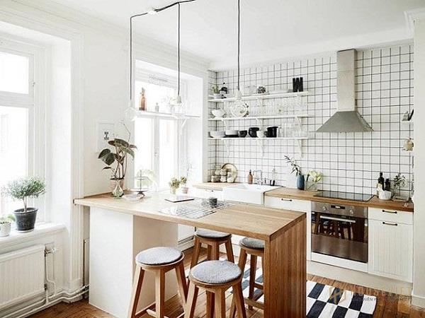 Trang trí nhà bếp cấp 4 gọn gàng