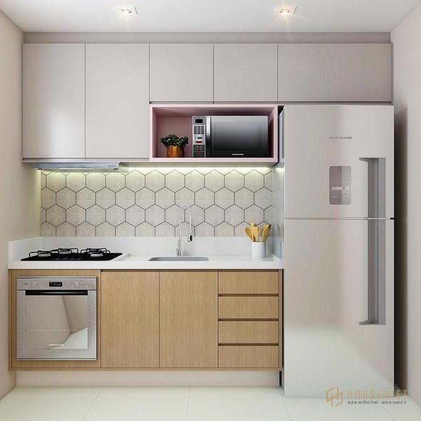 thiết kế nhà bếp tiện nghi cấp 4
