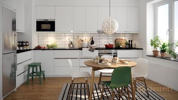 nhà bếp phong cách scandinavian