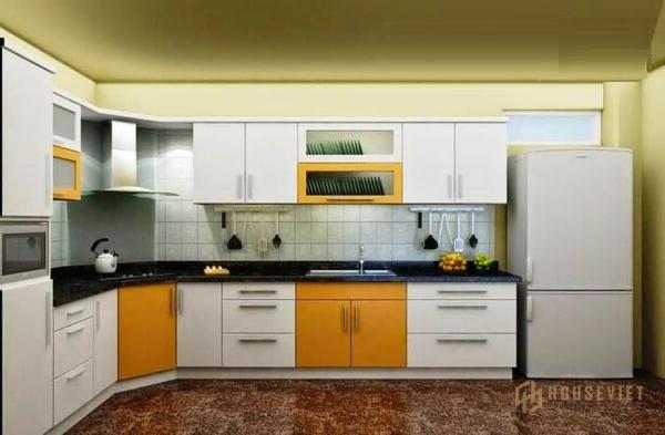 thiết kế nhà bếp cấp 4 không gian ấn tượng