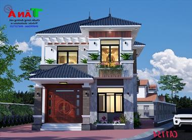 Mẫu thiết kế nhà 2 tầng hiện đại nổi bật tại Kiến An - Hải Phòng MS: CA1154