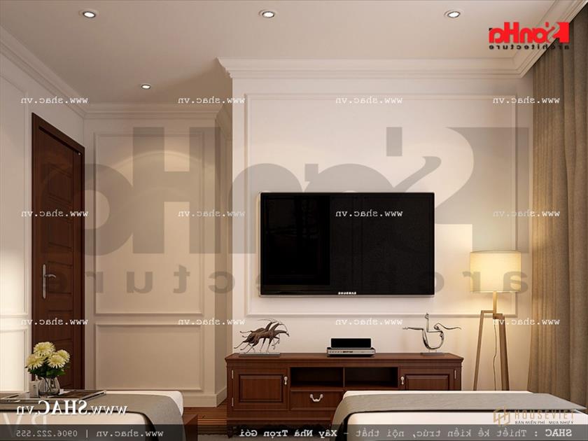 Mẫu nội thất phòng ngủ vip 4 khách sạn kiểu Pháp sang trọng sh ks 0026