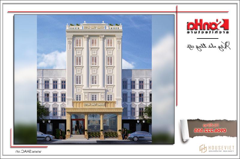 Thiết kế khách sạn cổ điển kiểu Pháp đẳng cấp tại Quảng Ninh - SH KS 0026