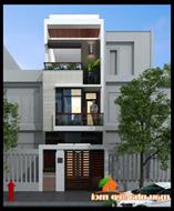 Mẫu thiết kế nhà ống 2 tầng mặt tiền 4m 3 phòng ngủ