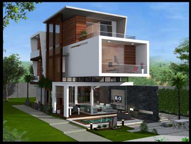 Mẫu biệt thự mini 2 tầng 136m2 phong cách hiện đại