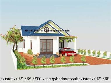 Mẫu nhà cấp 4 8x12m mái thái ấn tượng ngay từ cái nhìn đầu tiên