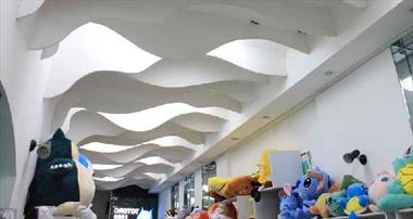 Mẫu trần thạch cao gợn sóng độc đáo, thu hút mọi chủ đầu tư