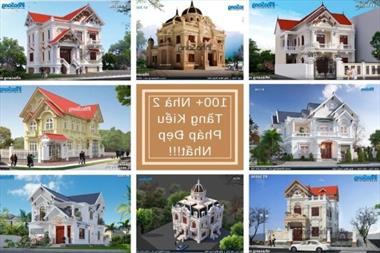 Hòa mình với thiên nhiên hùng vỹ qua 100 mẫu nhà 2 tầng kiểu Pháp đẹp nhất 2022