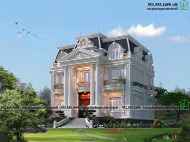 Mẫu biệt thự tân cổ điển 2 tầng đẹp ấn tượng NDBT2T149