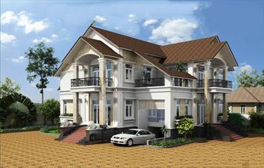 Biệt thự 2 tầng 300m2 sang trọng thiết kế tiện nghi