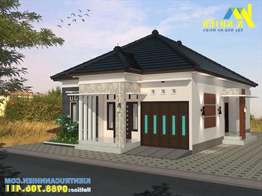 Mẫu nhà 1 tầng 5 phòng ngủ đẹp giá rẻ ở nông thôn