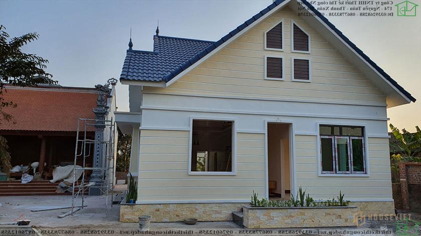 Nhà cấp 4 mái thái có 4 phòng ngủ NDNC4153