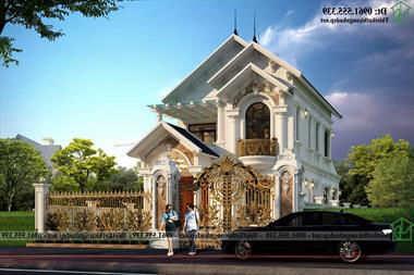 Mẫu biệt thự 2 tầng 8x16m ấn tượng tại Bắc Ninh NDBT2T148