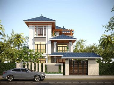 Biệt thự mini 3 tầng đẹp sang trọng đa dạng phong cách