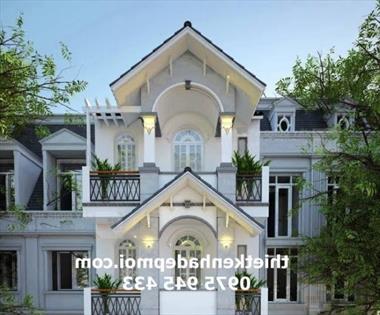 Bản vẽ nhà 1 trệt 2 lầu 1 sân thượng mặt tiền 5.5m anh Lâm quận 7