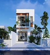 Bản vẽ chi tiết thiết kế nhà 3 phòng ngủ 2 tầng 4 × 16 đẹp, hiện đại