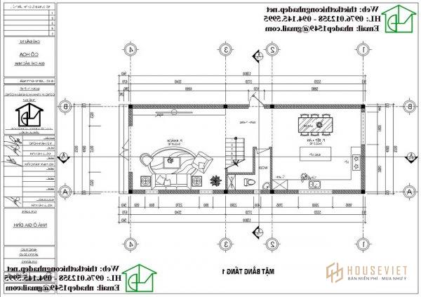 Nhà phố 4 tầng 1 tum NDNP4T11